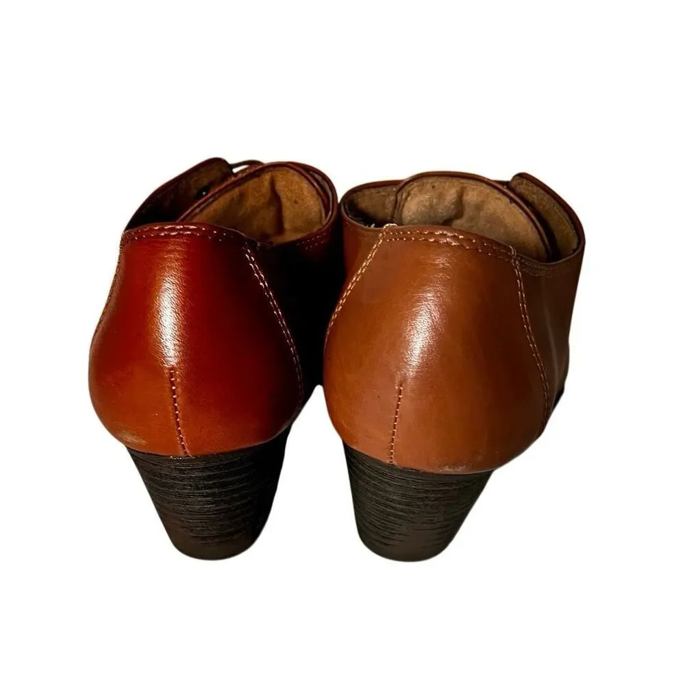 Montana Artisan Crafted Womens Shoes Caitlyn 8.5M Ankle Boots Tan Soft Leather
